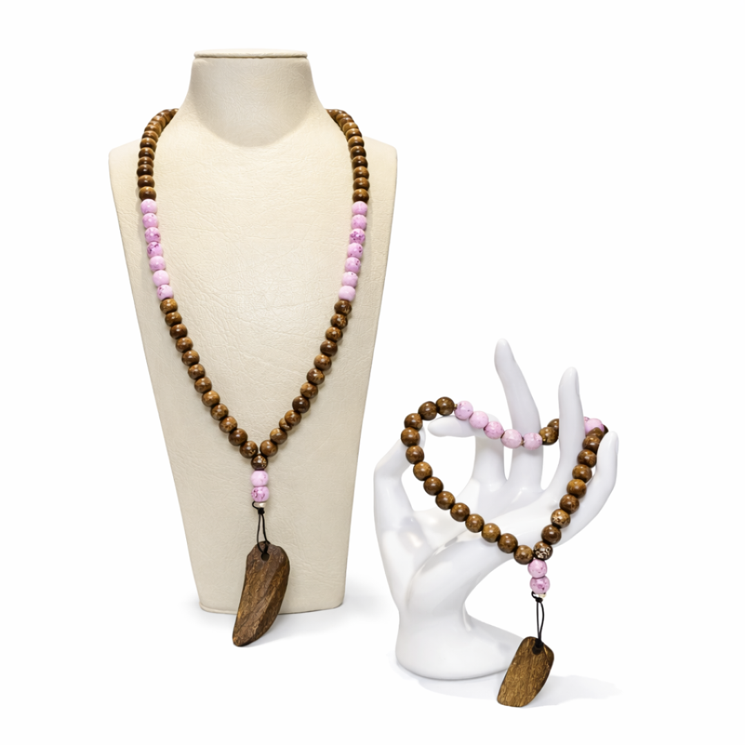 Collier & Bracelet Rose Nature