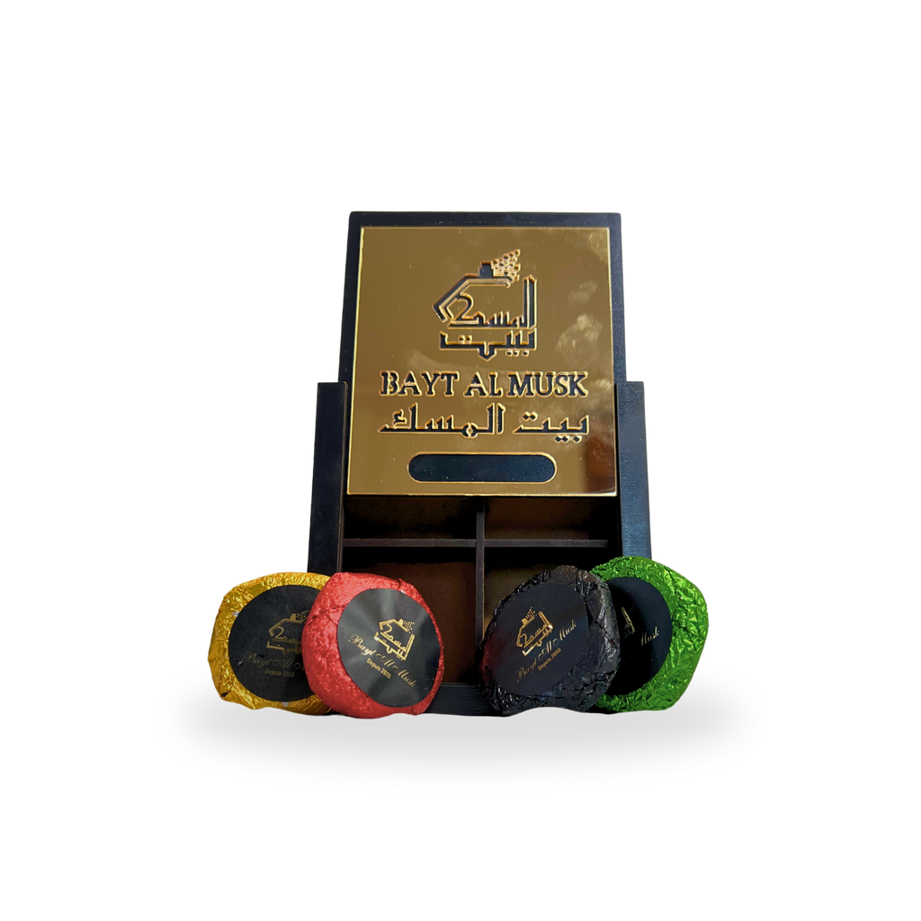 Bukhur Maamoul - 4 piéces - zher - sandal - l'oud - musk aswad