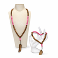 Collier & Bracelet Rose Élégance