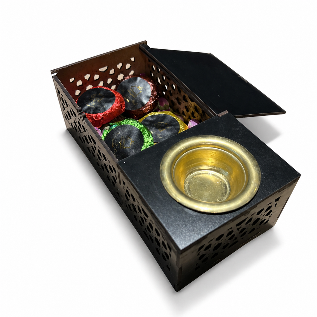Bukhur Maamoul - 4 piéces - zher - sandal - l'oud - musk aswad