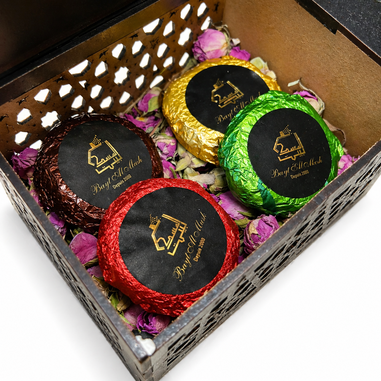 Bukhur Maamoul - 4 piéces - zher - sandal - l'oud - musk aswad